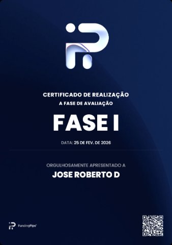 Certificado FundingPips — José Roberto D.